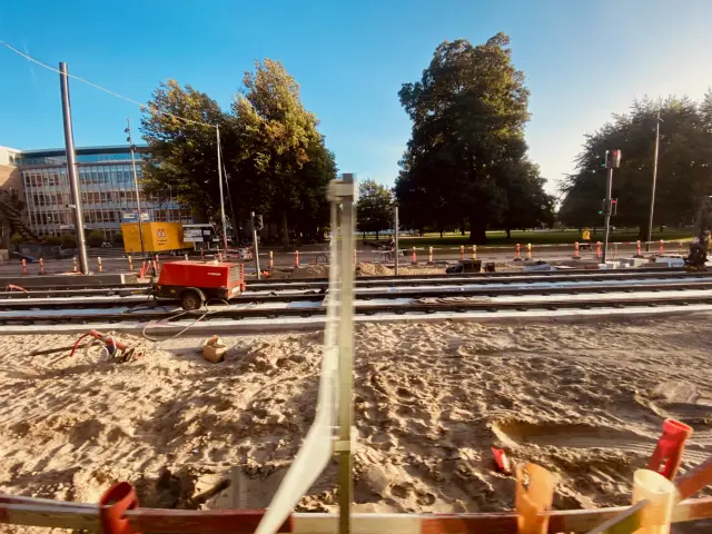 Billede af Odense Banegård Letbanestation.