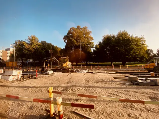Billede af Odense Banegård Letbanestation.