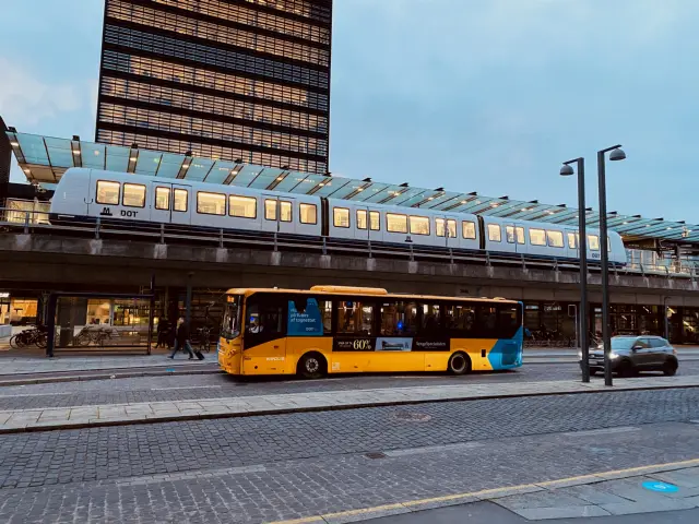 Billede af Ørestad Metrostation.