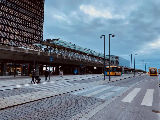 Billede af Ørestad Metrostation.