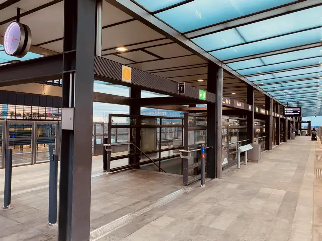 Billede af Ørestad Metrostation.