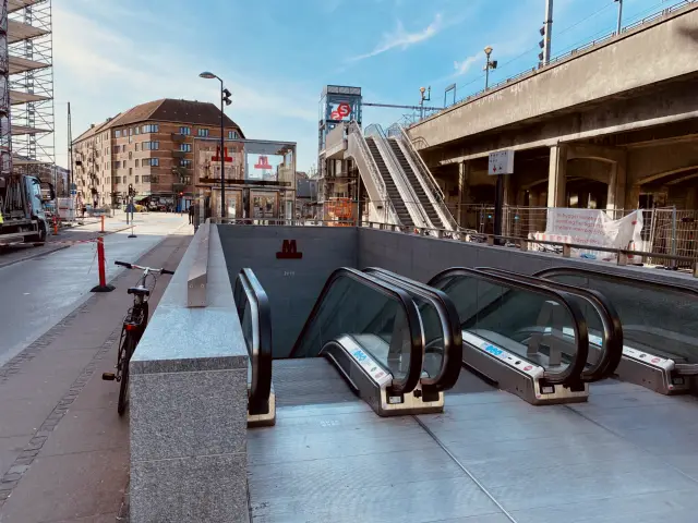 Billede af Nørrebro Metrostation.