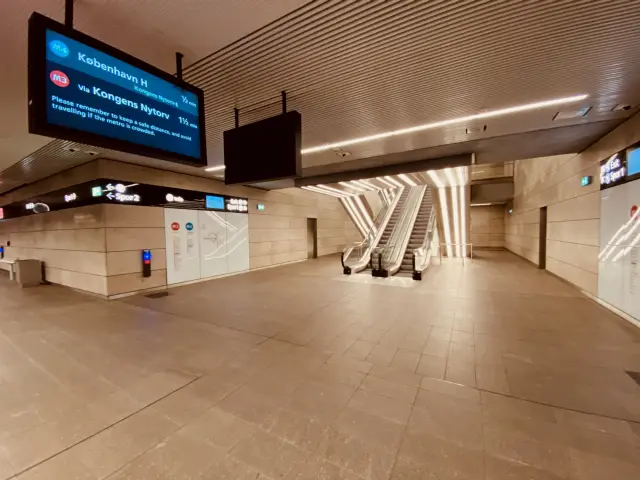 Billede af Marmorkirken Metrostation.