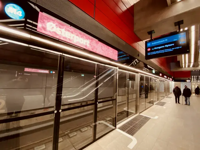 Billede af Østerport Metrostation.