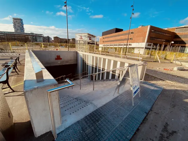 Billede af Nordhavn Metrostation.