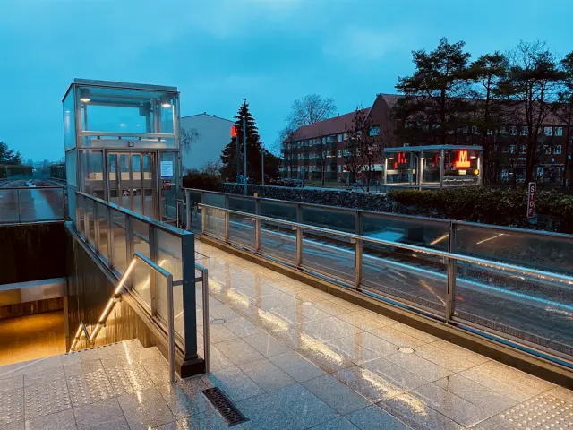 Billede af Kastrup Metrostation.