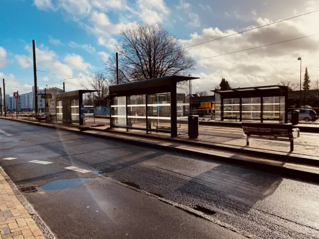 Billede af Korsløkke Letbanestation.