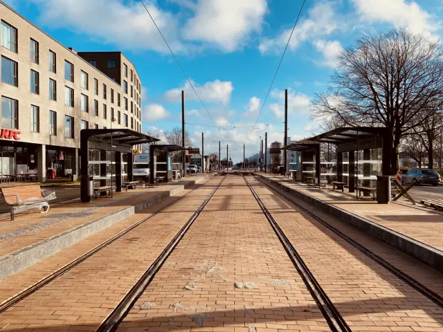 Billede af Korsløkke Letbanestation.