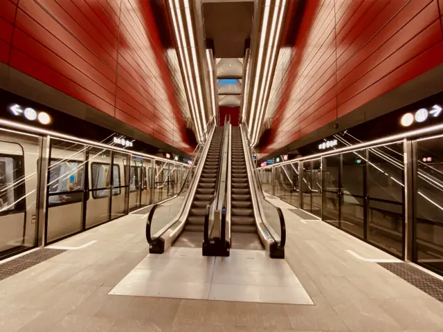 Billede af Nørrebro Metrostation.