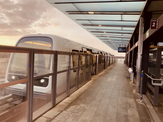 Billede af Vestamager Metrostation.