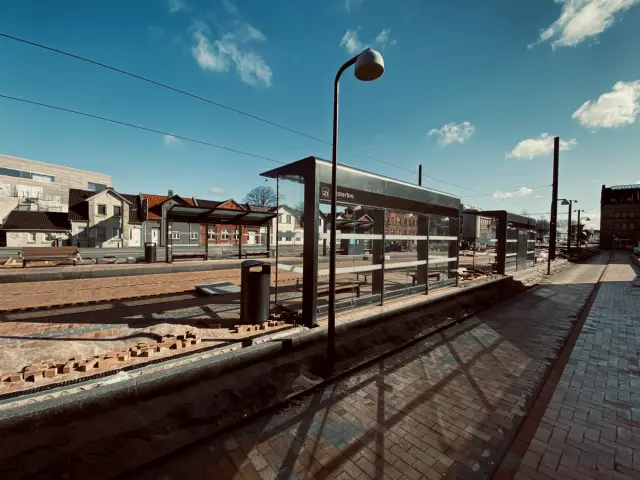Billede af Vesterbro Letbanestation.