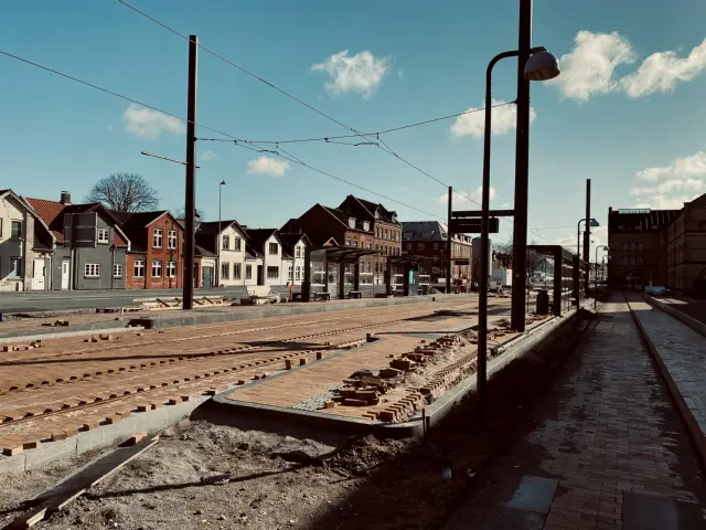 Billede af Vesterbro Letbanestation.