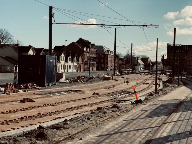 Billede af Vesterbro Letbanestation.