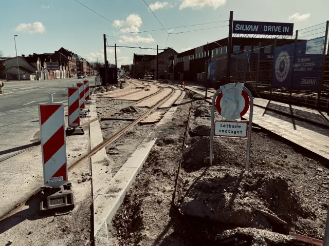 Billede af Vesterbro Letbanestation.