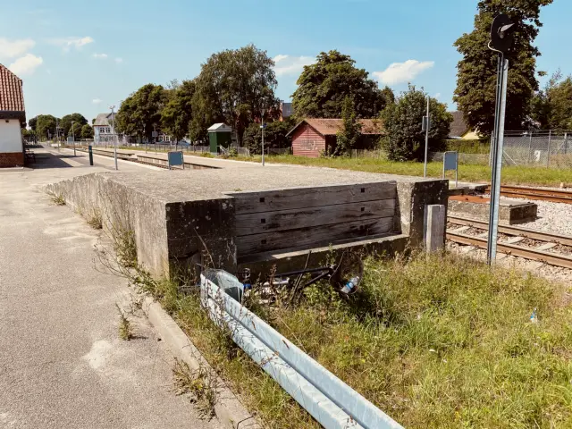 Billede af Stenlille Stations læsserampe.