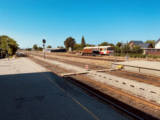 Billede af Lemvig Stations sporareal.
