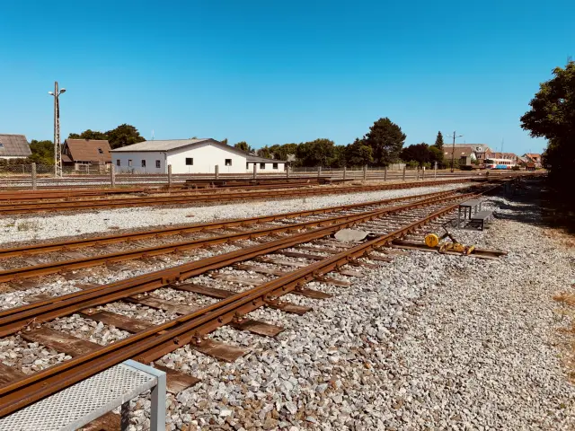 Billede af Lemvig Stations sporareal.