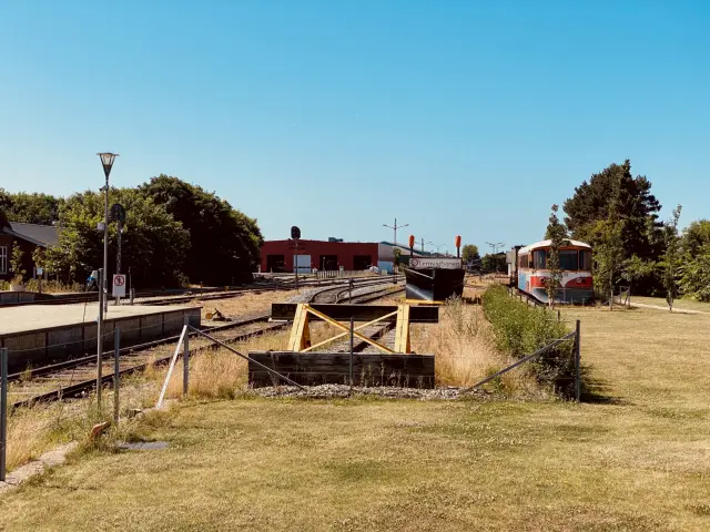 Billede af Lemvig Stations sporareal.