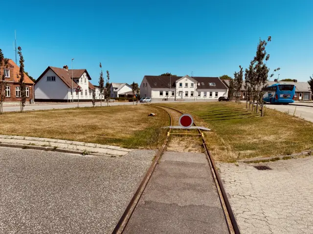 Billede af Lemvig Stations sporareal.