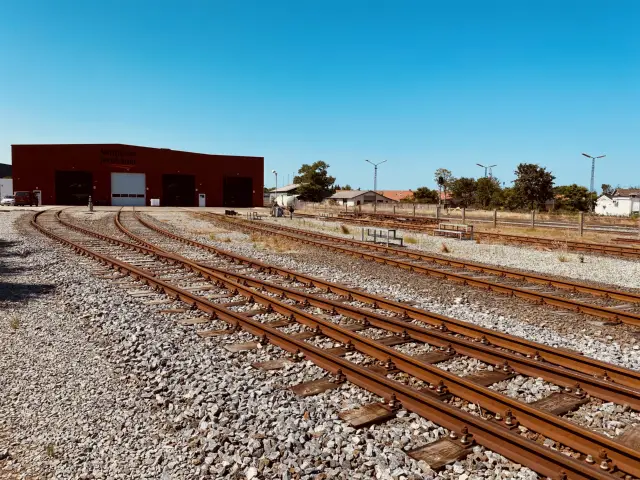 Billede af Lemvig Stations remise.