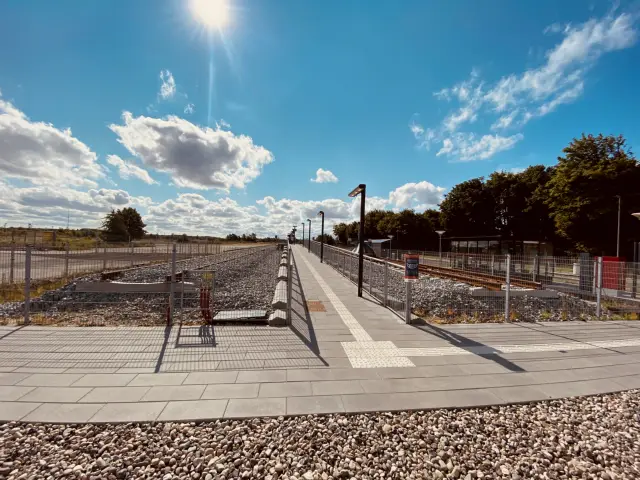 Billede af Aalborg Lufthavn Station.