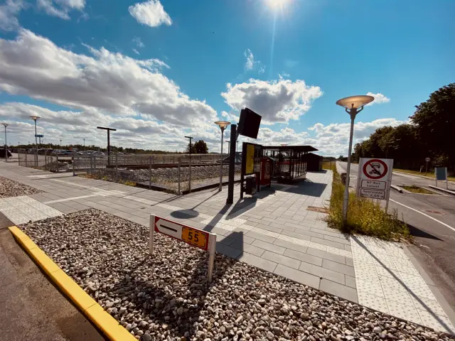 Billede af Aalborg Lufthavn Station.