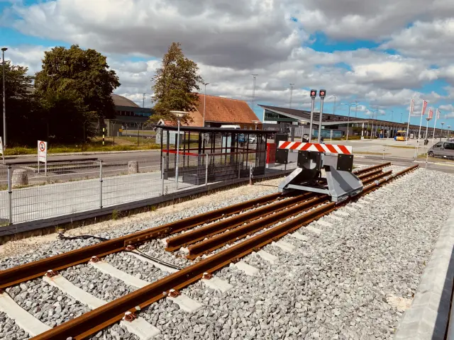 Billede af Aalborg Lufthavn Station.