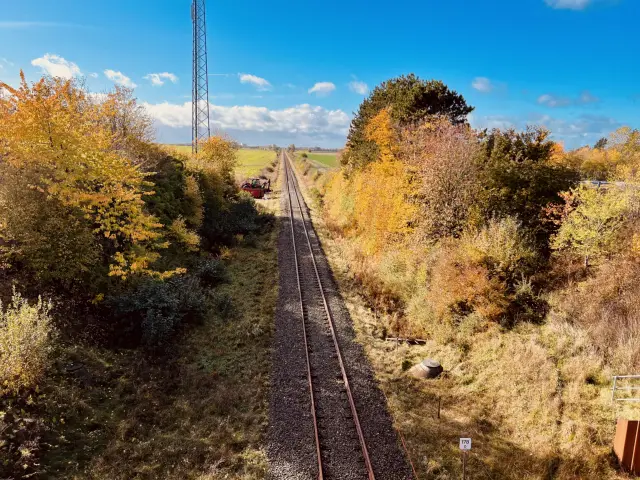 Billede af hvor Rødby Trinbræt skal bygges.