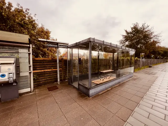 Billede af Odense Sygehus Station.