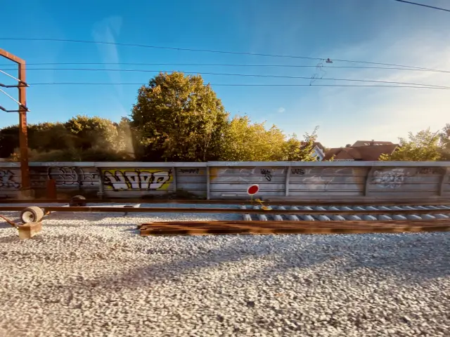 Billede af sporarbejdet ved Slagelse Station.