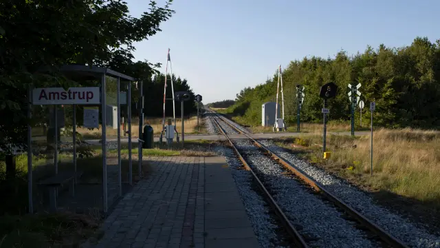 Billede af Amstrup Station.