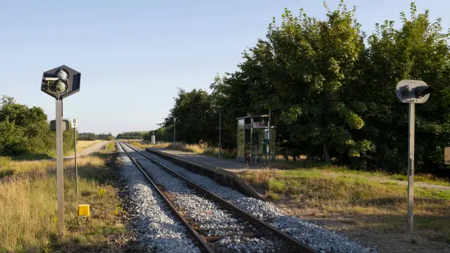 Billede af Amstrup Station.