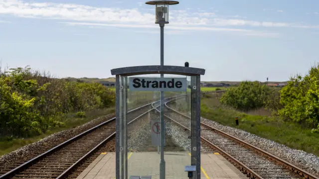 Billede af Strande Station.