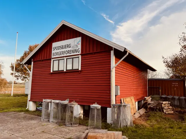 Billede af Spodsbjerg Stations varehus.