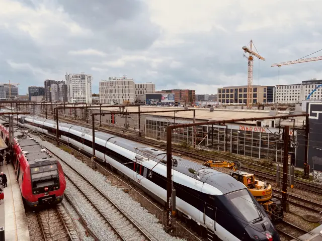 Billede af værksted, remise og vedligeholdelsesområdet ved København Hovedbanegårds.