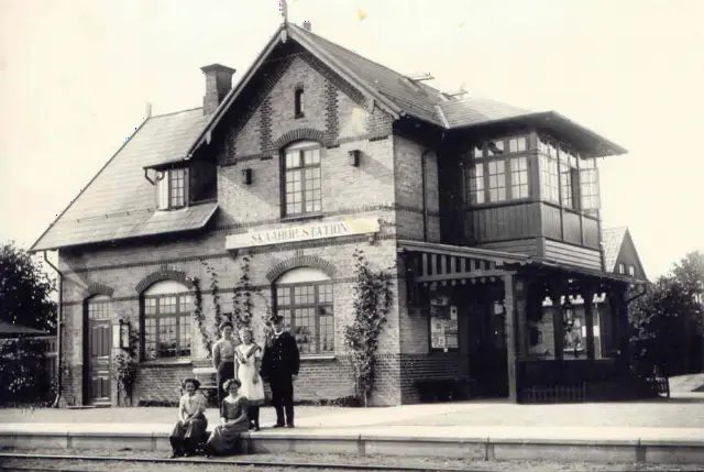 Billede af Skårup Station set fra sporsiden.
