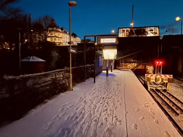 Billede af Østerport Station tidlig morgen.