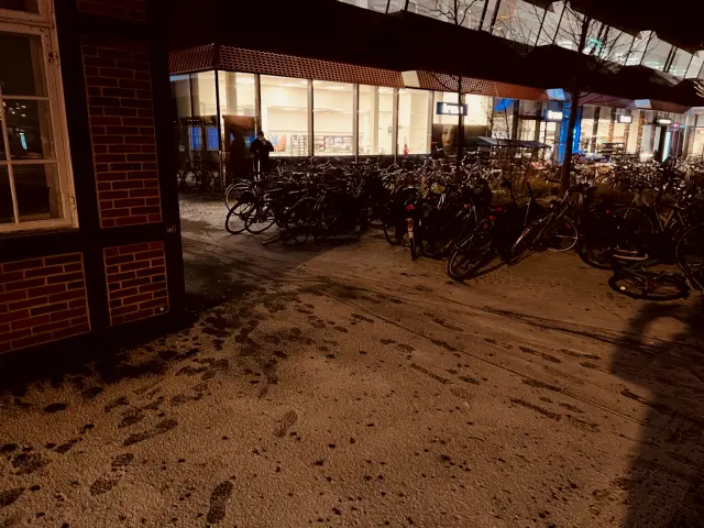 Billede af Østerport Station tidlig morgen.