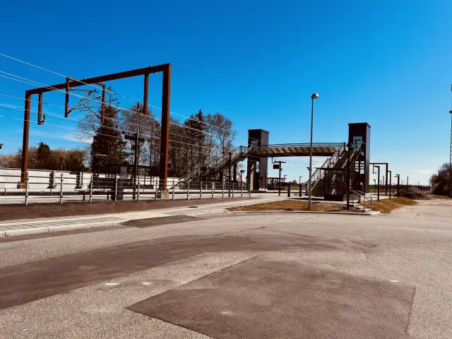 Billede af Nørre Alslev Station.