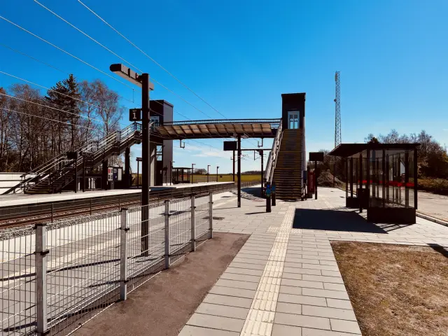 Billede af Nørre Alslev Station.