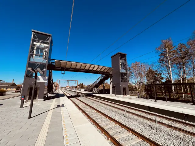 Billede af Nørre Alslev Station.
