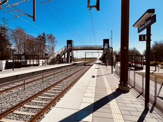 Billede af Nørre Alslev Station.