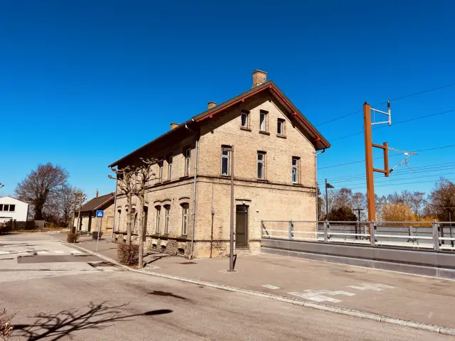 Billede af Nørre Alslev Station.