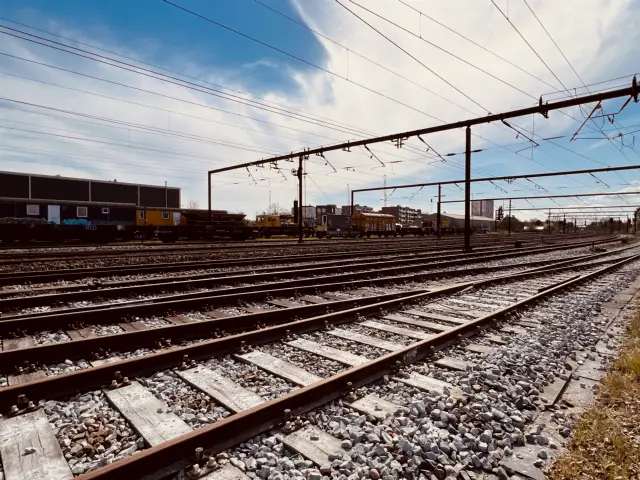 Billede af Roskilde Stations sporareal.