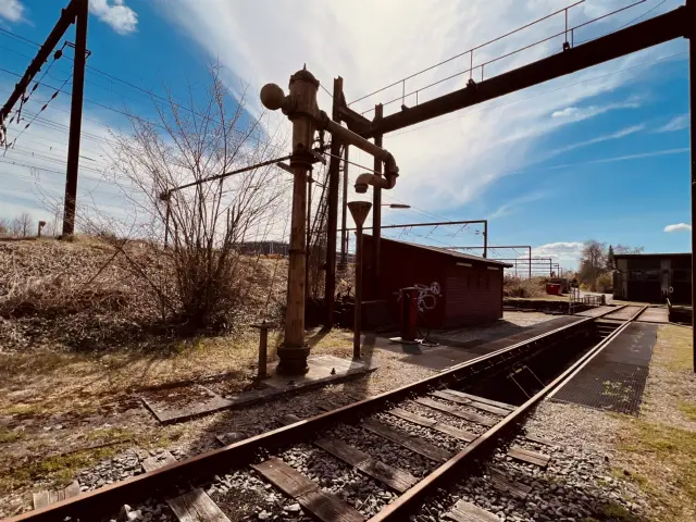 Billede af Roskilde Stations vandkran.