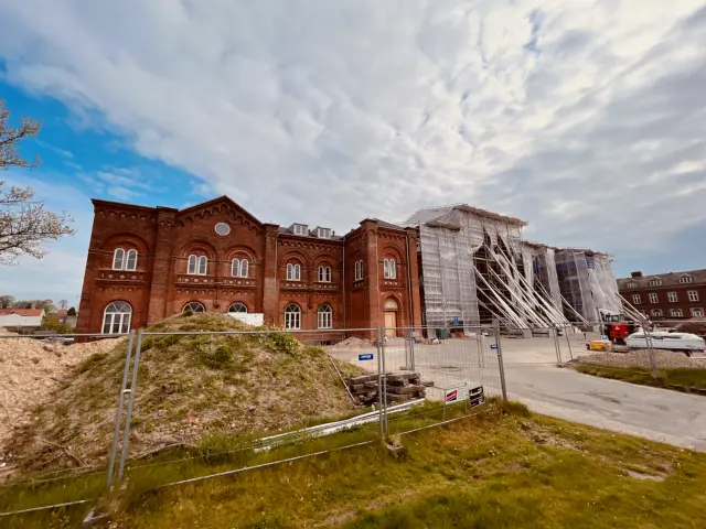 Billede af Fredericia Banegård efter branden den 28. januar 2022 kl. 02:15.