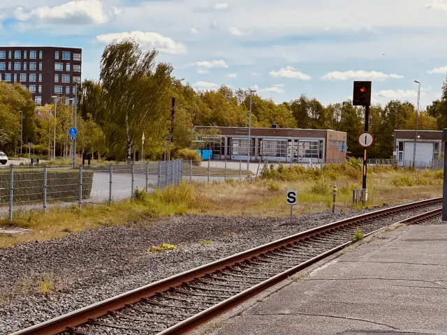 Billede af Horsens Stations ind og udkørsel.