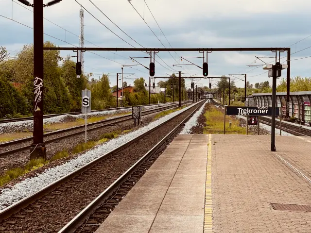 Billede af Trekroner Station.