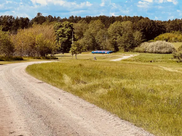 Billede af Albæk Trinbræt - Trinbræt er nedrevet, men Albæk Trinbræt har ligget her.