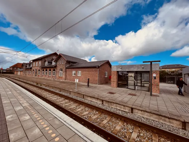 Billede af Grenaa Letbanestation.